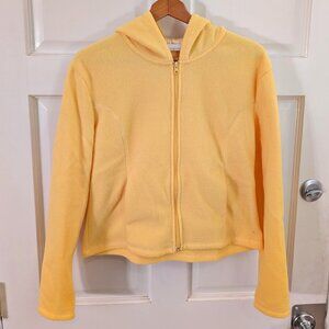 Womens Yellow Plush Zip-Up Hoodie Size Small /Juniors by No Boundaries